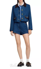 Flowering Girl Women Toscane Double Breasted Blazer in blue