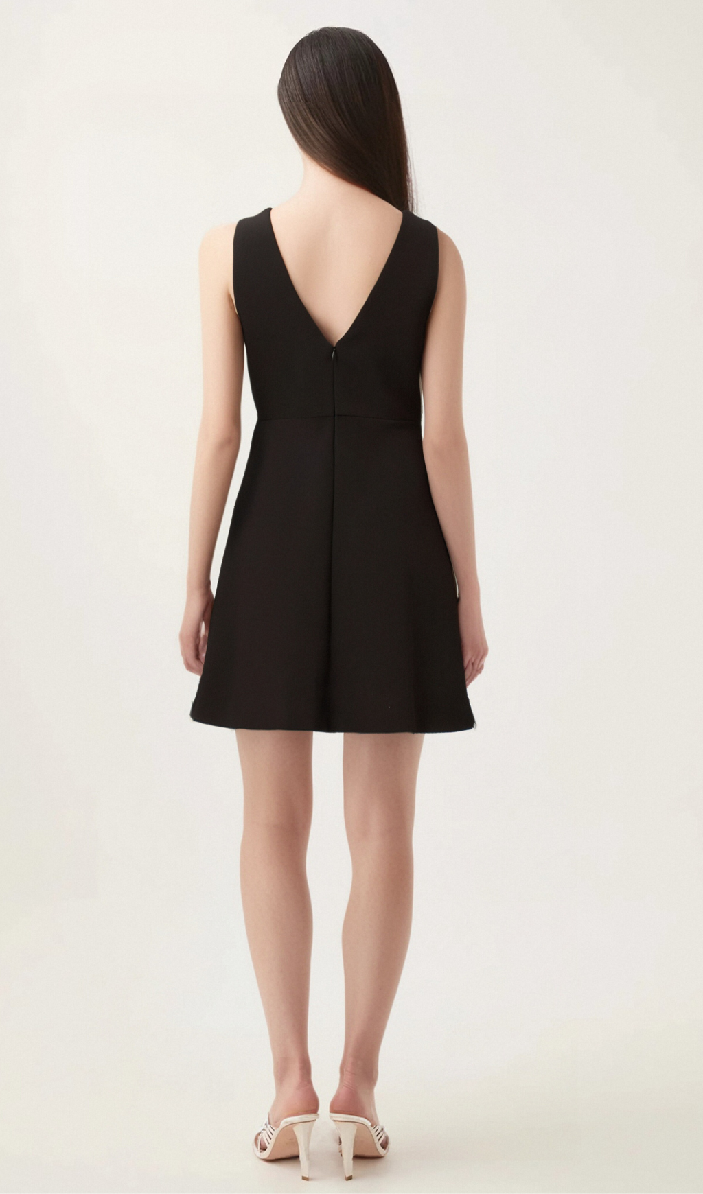 Flowering Girl Women Roxane V-neck sequin-bow mini dress in Black