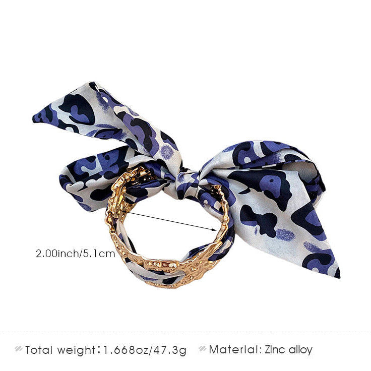 Oaelis Leopard Scarves Cuff Bracelet