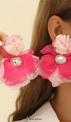 Flowering Girl Women Cyrene Flower Earrings