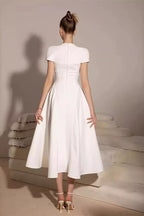 Flowering Girl Women Myrna Square Neckline A-Line Midi Dress