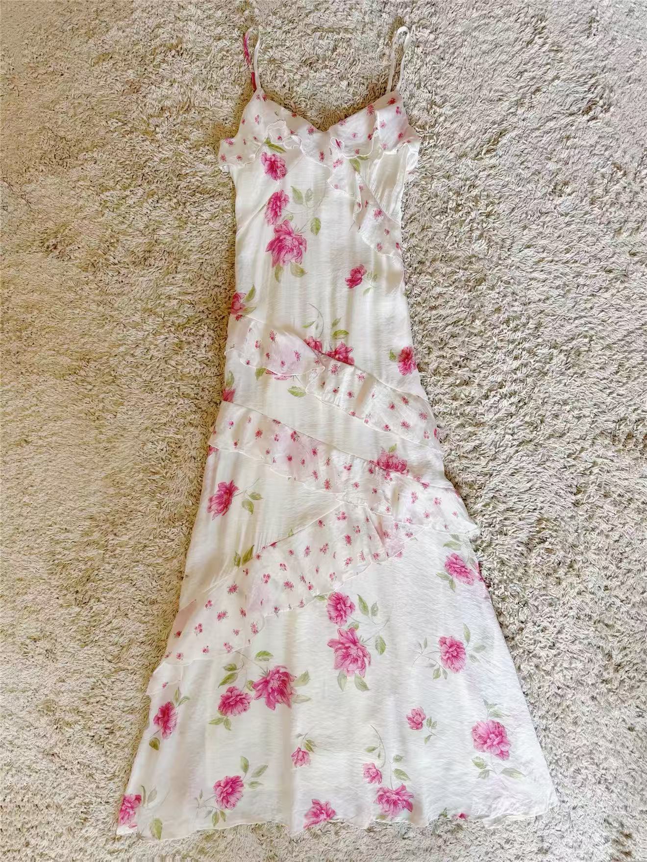 Elodie Tiered Ruffle Floral Cami Maxi Dress