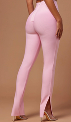 Flowering Girl Women Bandage Pant & Top Suit In Pink