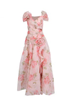 Flowering Girl Women simona Sleeveless Flowers Flounce Maxi Dress