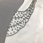 Flowering Girl Women Ashley crystal embellished bodycon maxi dress in white