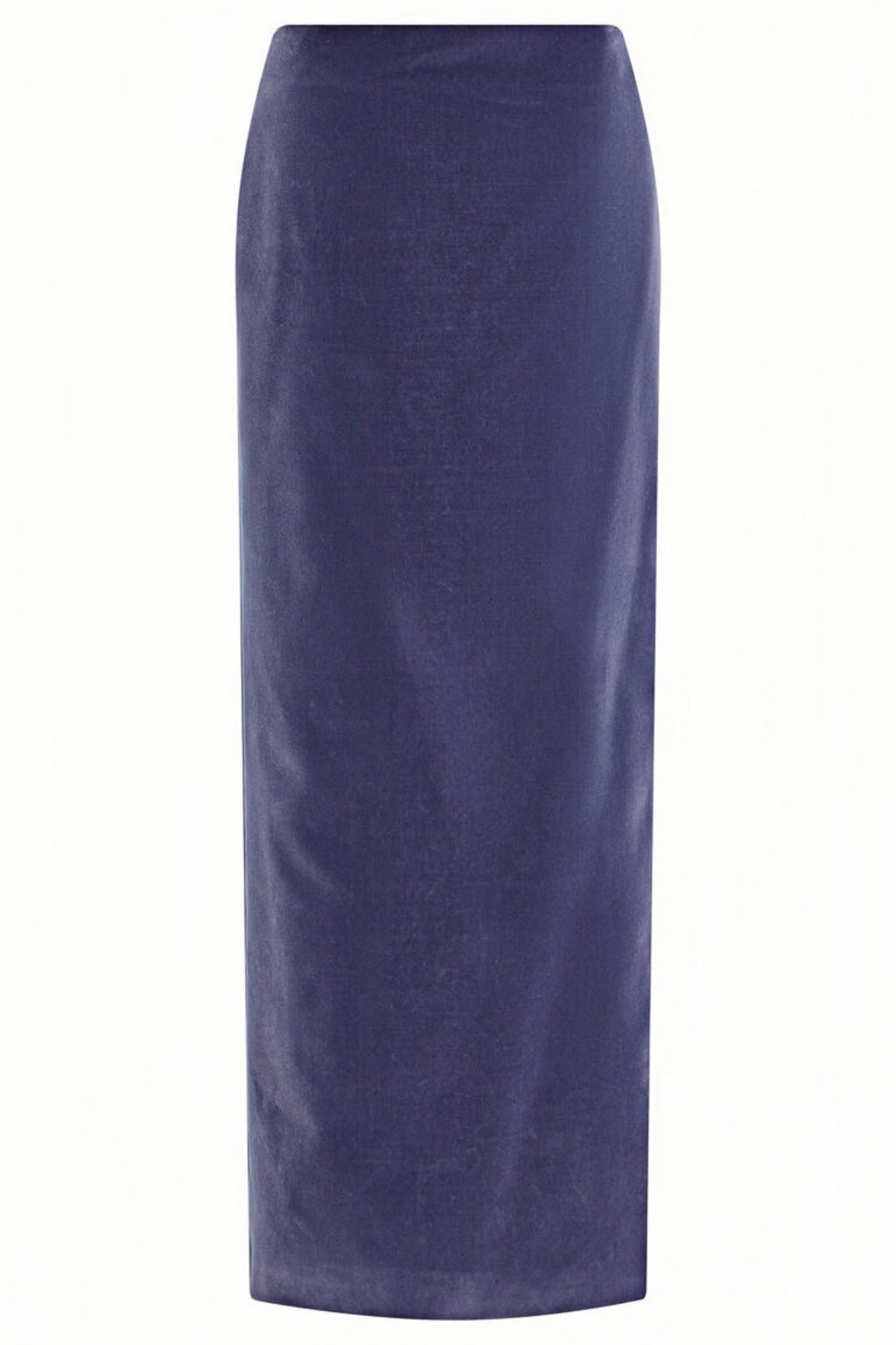 purple Asymmetrical cropped top velvet skirt two-piece set