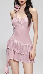 Flowering Girl Women Deven Pink Flower Dress Swimsuit