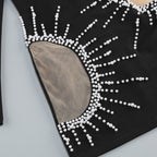 Flowering Girl Women Camille pearl-embellished mini dress in black