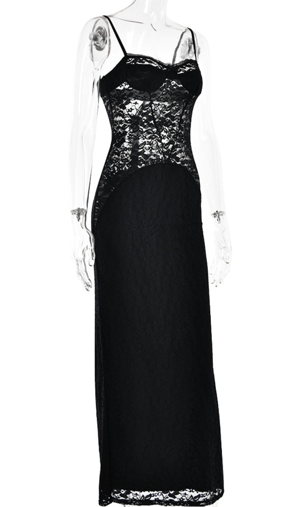 Flowering Girl Women Spaghetti Lace Maxi Dress