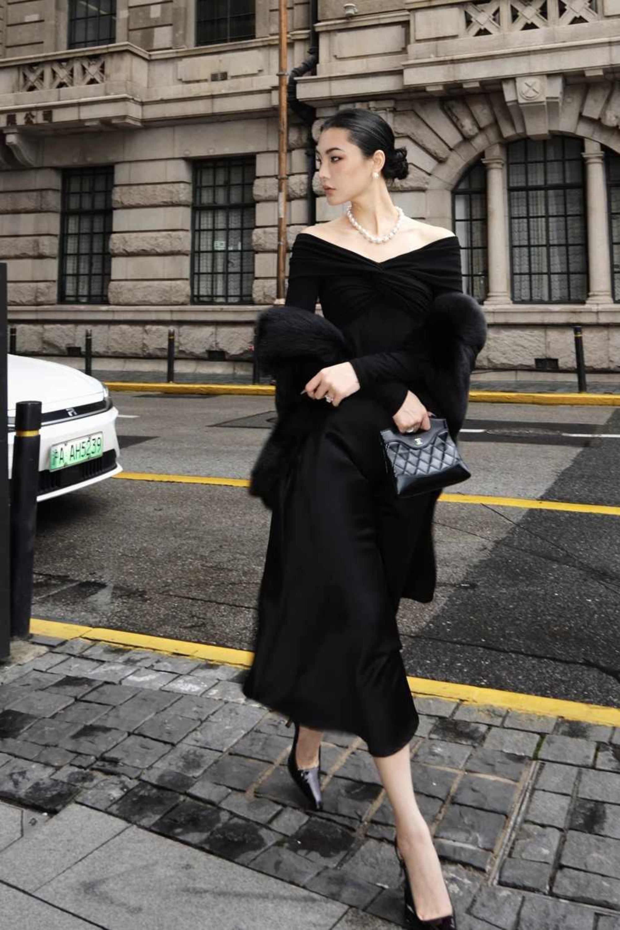 Flowering Girl Women Black Stretch Knit Sweater
