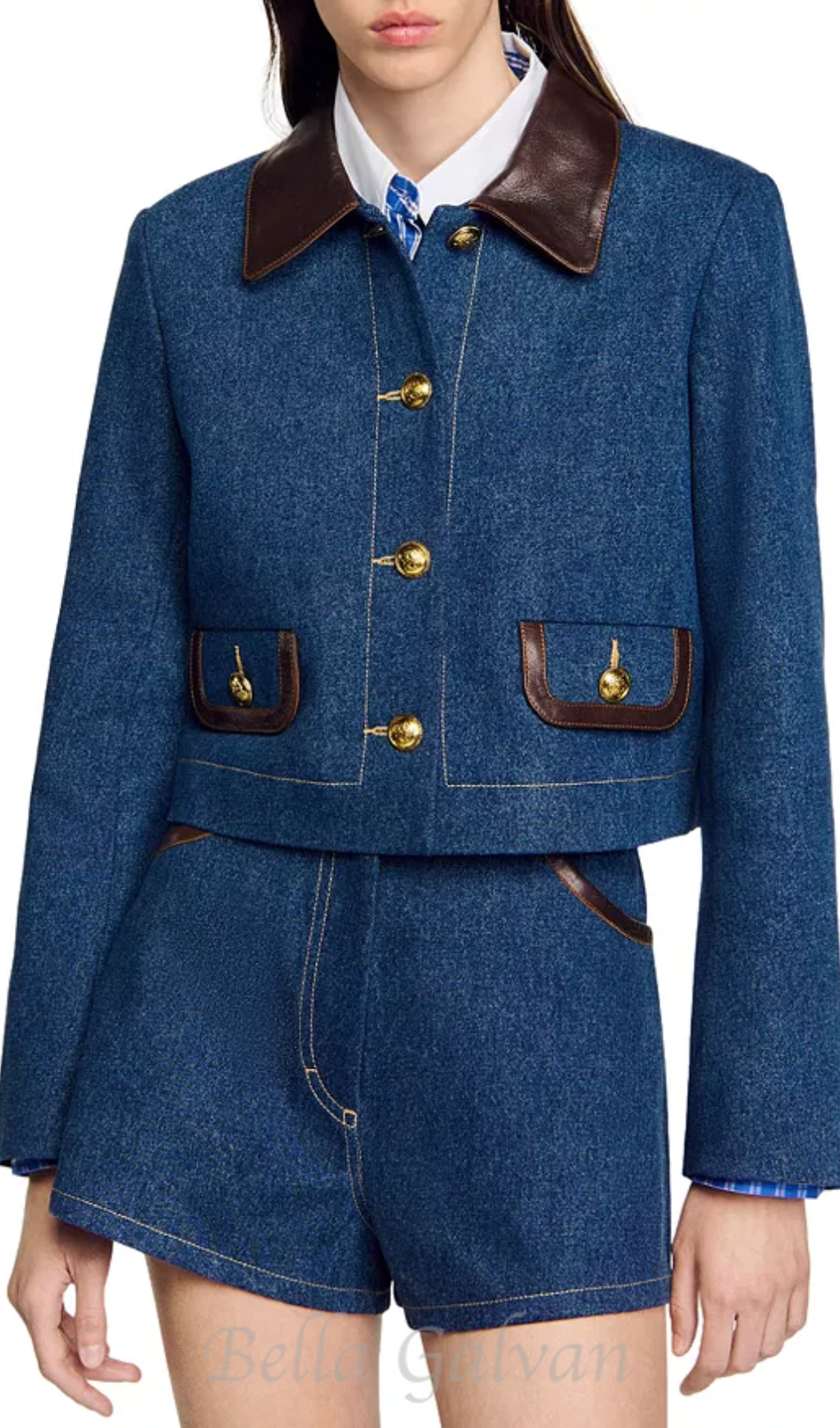 Flowering Girl Women Toscane Double Breasted Blazer in blue
