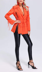 Flowering Girl Women Bowknots Blazer