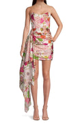 Flowering Girl Women Floral-Print Corset Mini Dress