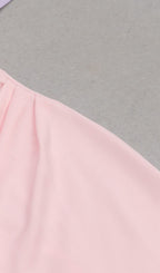 Flowering Girl Women Ruffle Bodycon Midi Dress In Pink