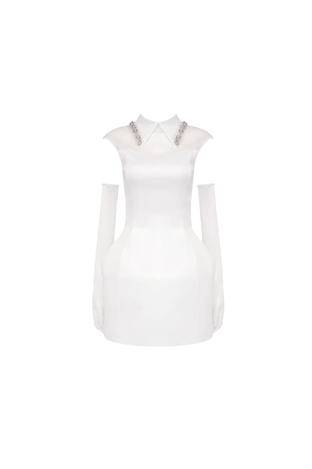 Flowering Girl Women Simone Tulle Detail Mini Dress In White
