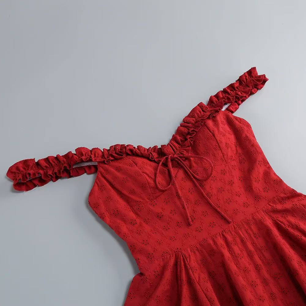 Elva Playsuit - Red