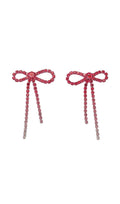 Flowering Girl Women Danelle Rhinestone Bow Earrings