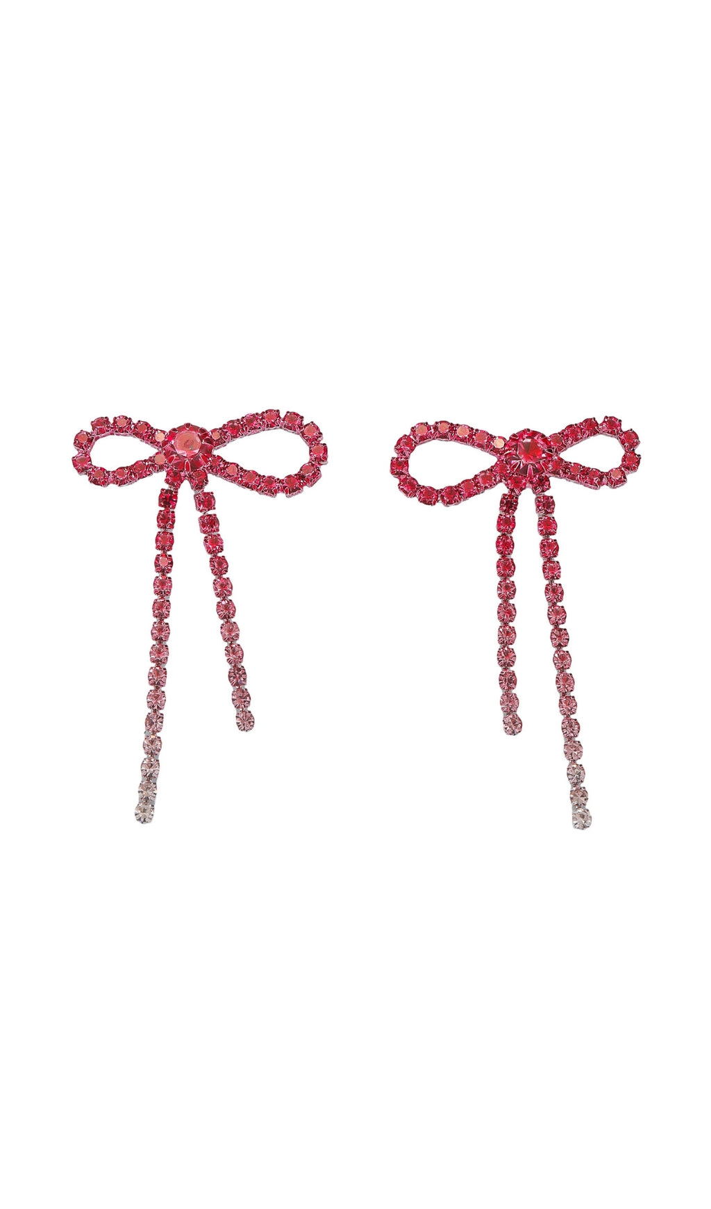 Flowering Girl Women Danelle Rhinestone Bow Earrings