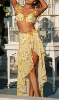 Flowering Girl Women Donahue Printed Three-Piece Swimsuit