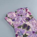 Flowering Girl Women Elara Floral Sequin Embroidered Strapless Maxi Dress - Purple