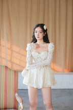 Flowering Girl Women Valerie Lace Cortset Mini Dress