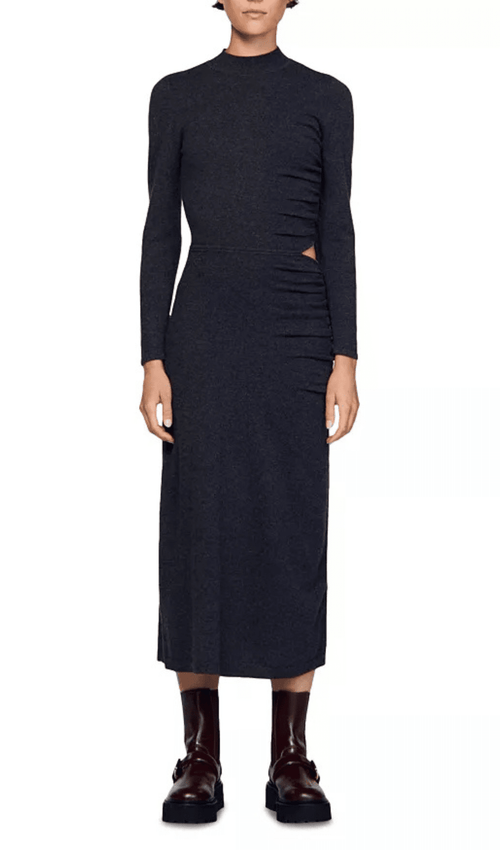 Flowering Girl Women BLACK KNIT MAXI DRESS