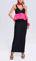 Flowering Girl Women HALTER BANDAGE MAXI DRESS