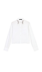 COTTON EMBELLISHED COLLAR SHIRT