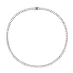 Florence Silver Tone Crystal Embellished Necklace