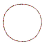 Avril Multicolor Square Cut Crystal Embellished Necklace