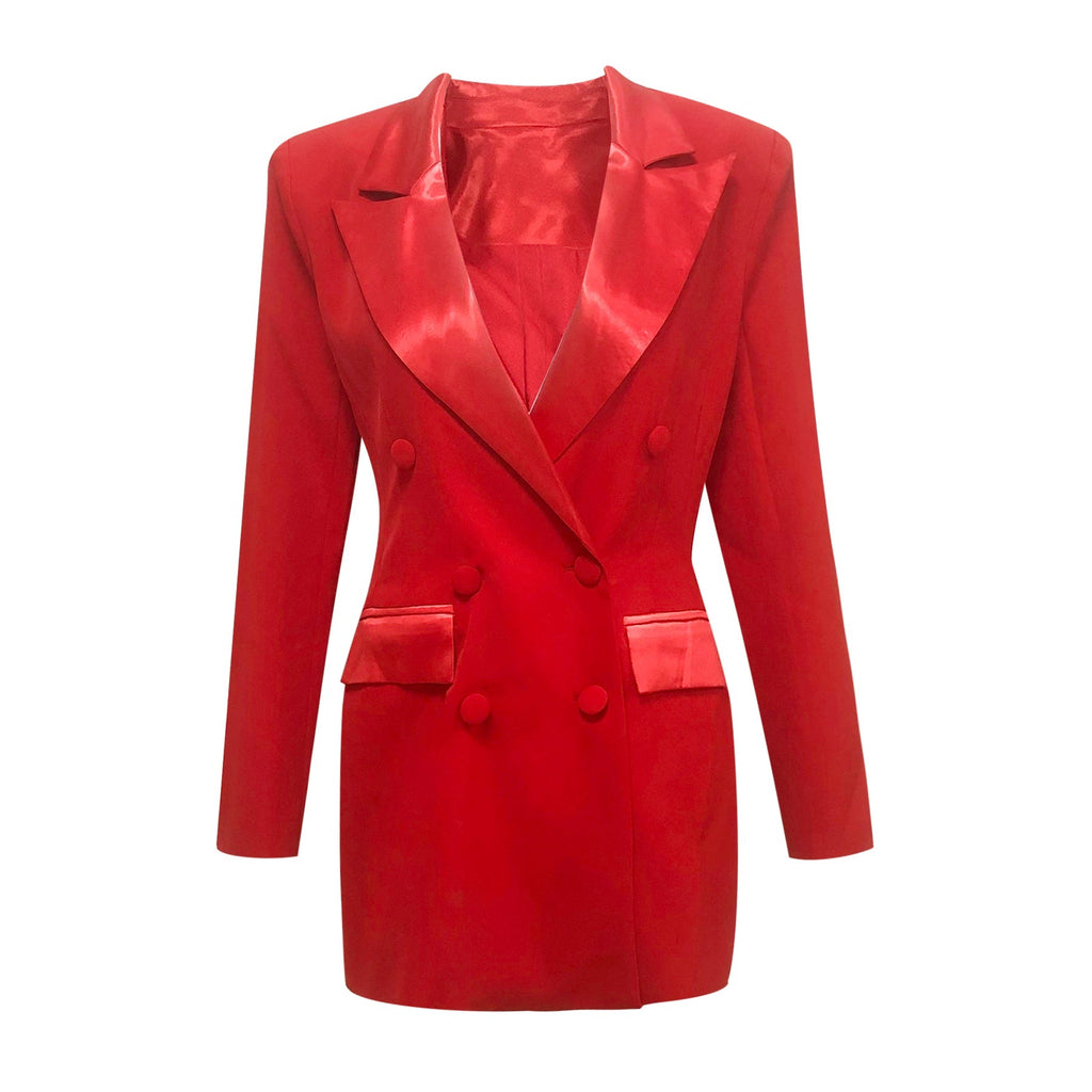Flowering Girl Women Monica Blazer dress in red
