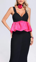 Flowering Girl Women HALTER BANDAGE MAXI DRESS