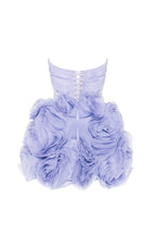 Flowering Girl Women Georgia Appliquéd Organza Lavender Mini Dress