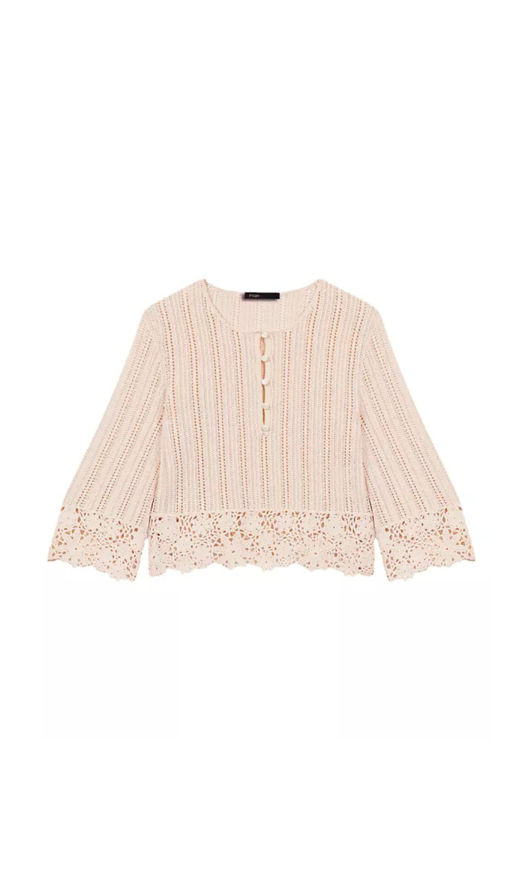 CROCHET TRIM TOP