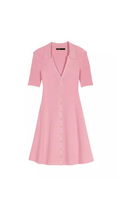 KNIT POLO MINI DRESS