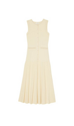 SLEEVELESS KNIT MIDI DRESS