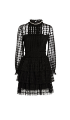 LACE MINI DRESS IN BLACK