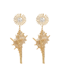Flowering Girl Women Hoshi Pearl Conch Earrings