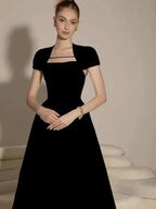 Flowering Girl Women Myrna Square Neckline A-Line Midi Dress
