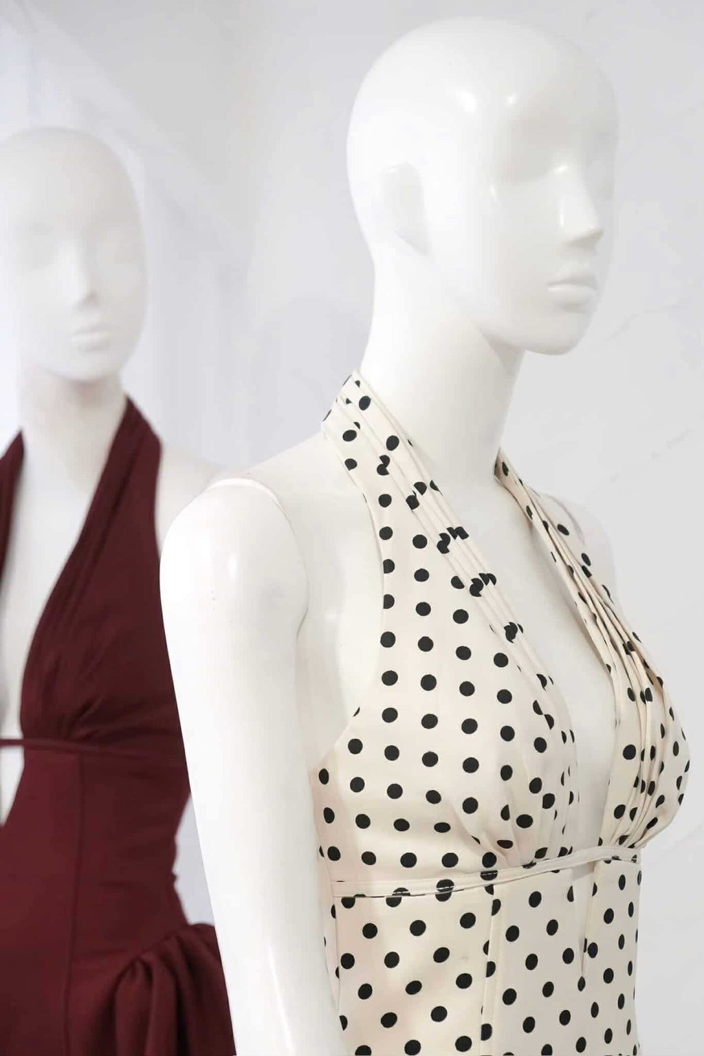 Flowering Girl Women Tiffany Plunge Dot Mini Dress