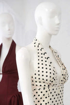 Flowering Girl Women Tiffany Plunge Dot Mini Dress