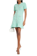 Flowering Girl Women Sequinned Tweed Mini Dress