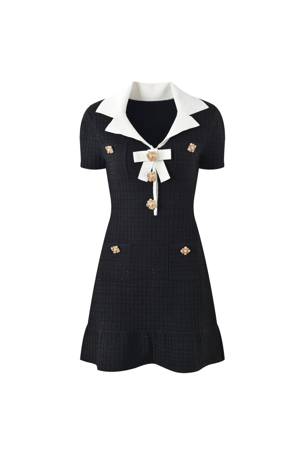 Flowering Girl Women Embellished Bouclé Mini Dress