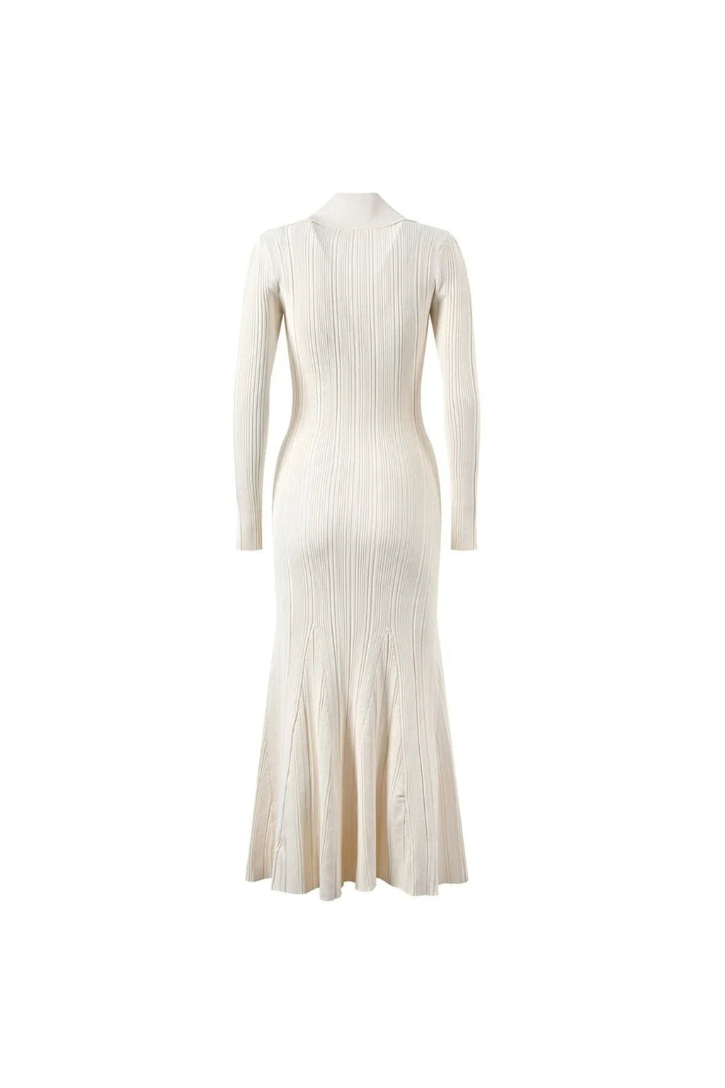 Flowering Girl Women Jersey Button Long Sleeve Midi Dress