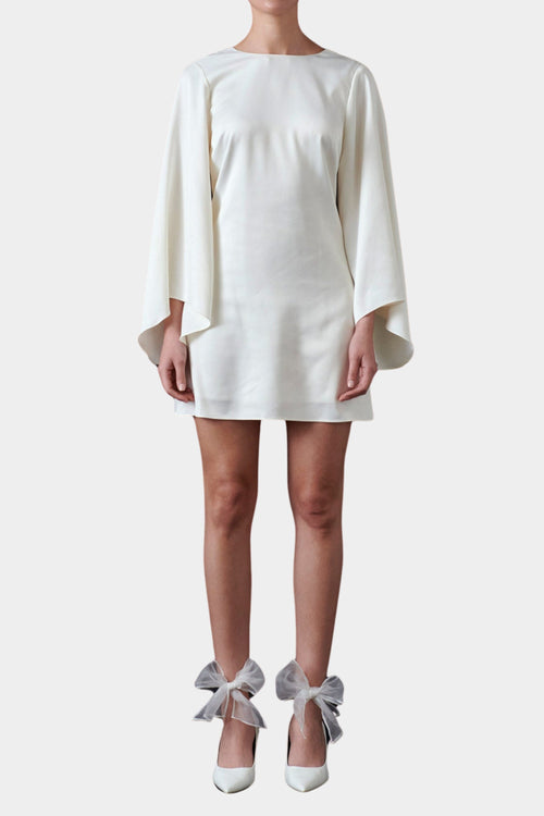 Flowering Girl Women Bell-Sleeve Mini Dress