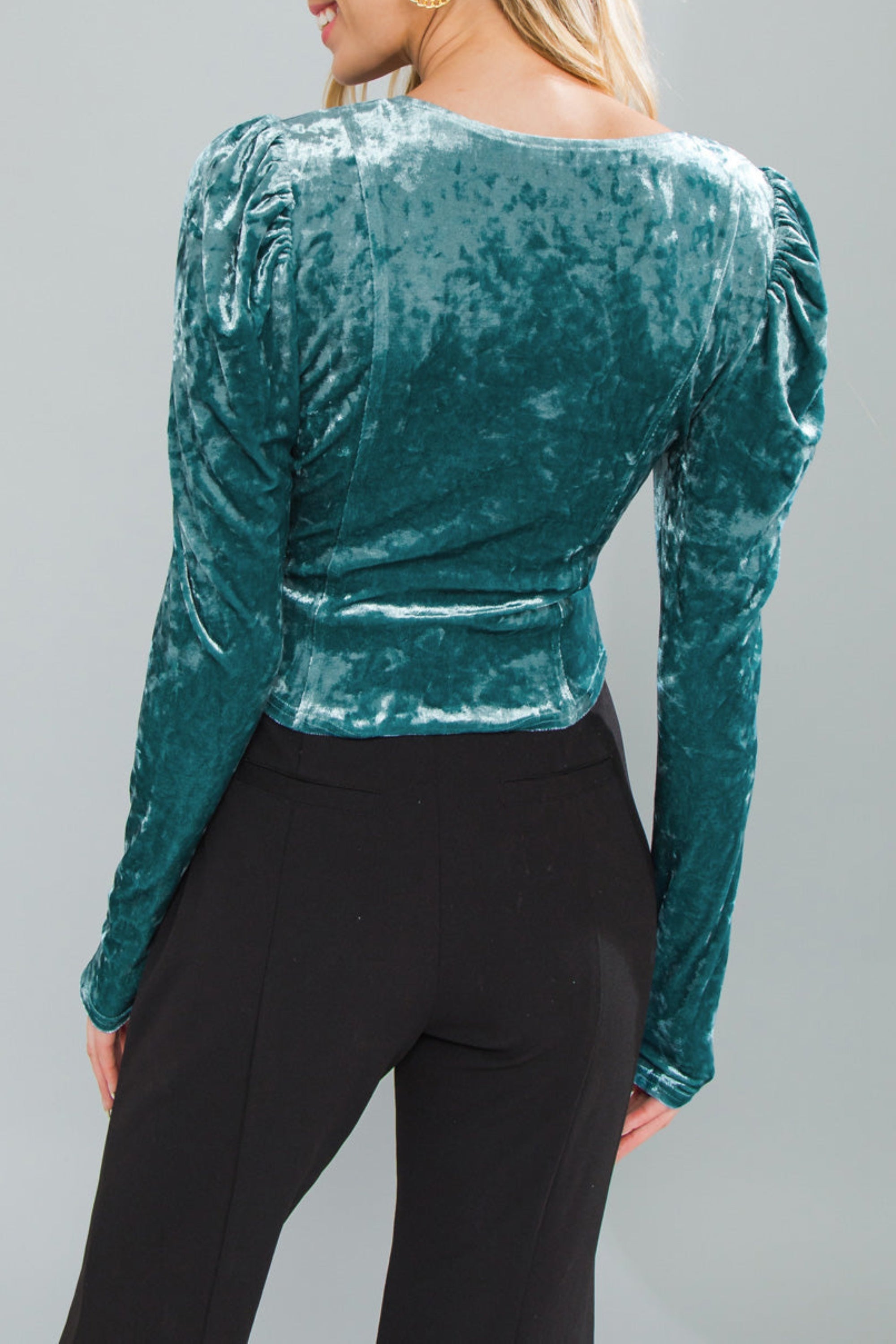 Flowering Girl Women Put On A Show Velvet Top