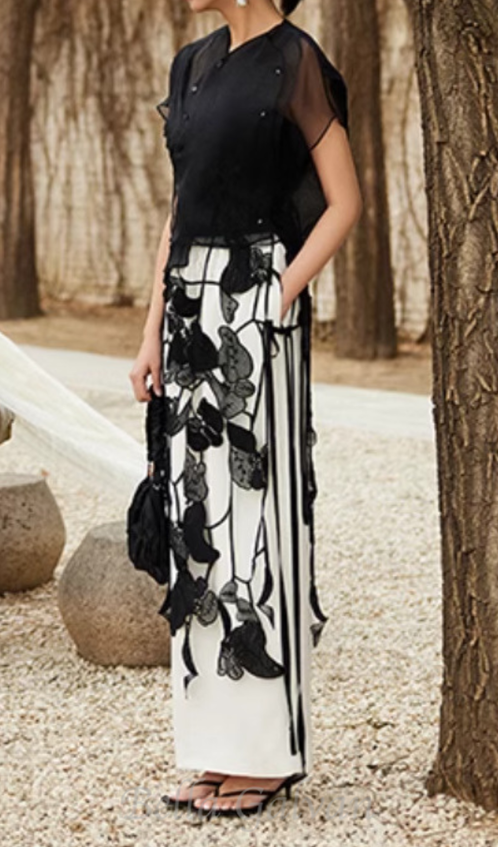 Flowering Girl Women Hollow Out Embroidery Skirt