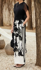 Flowering Girl Women Hollow Out Embroidery Skirt
