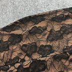 Flowering Girl Women Carlin layer lace maxi dress in black