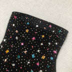 Flowering Girl Women multicolor-crystal embellished black strapless mini dress